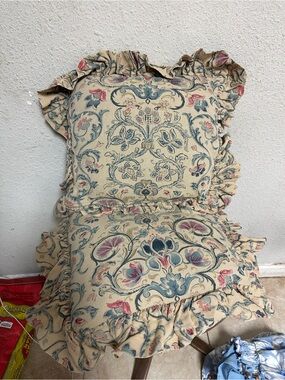 Ralph Lauren Floral Ruffled Accent Pillows in Cream, Blue, Pink